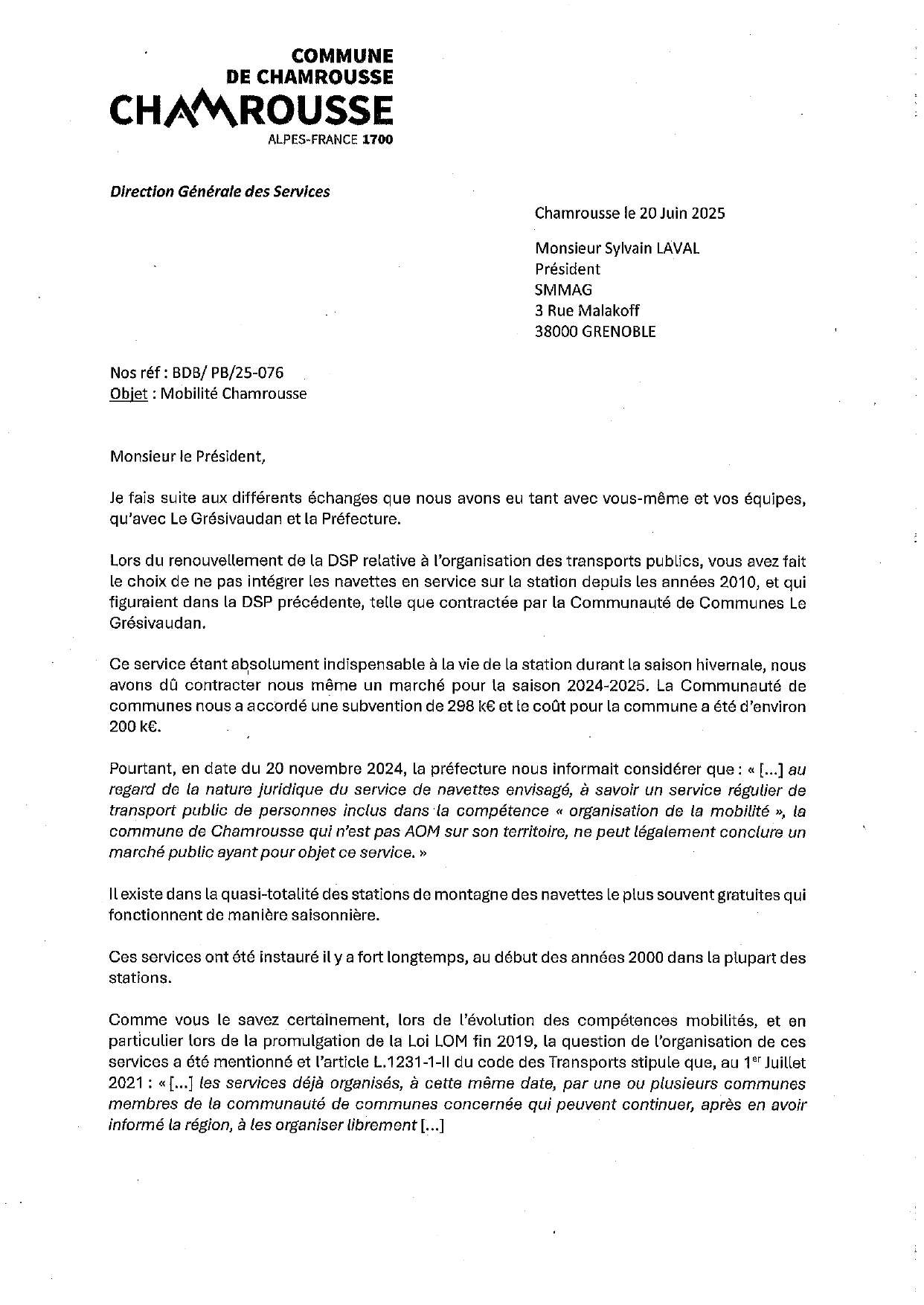 2025 076 M. Laval Président SMMAG Mobilité Chamrousse page 0001